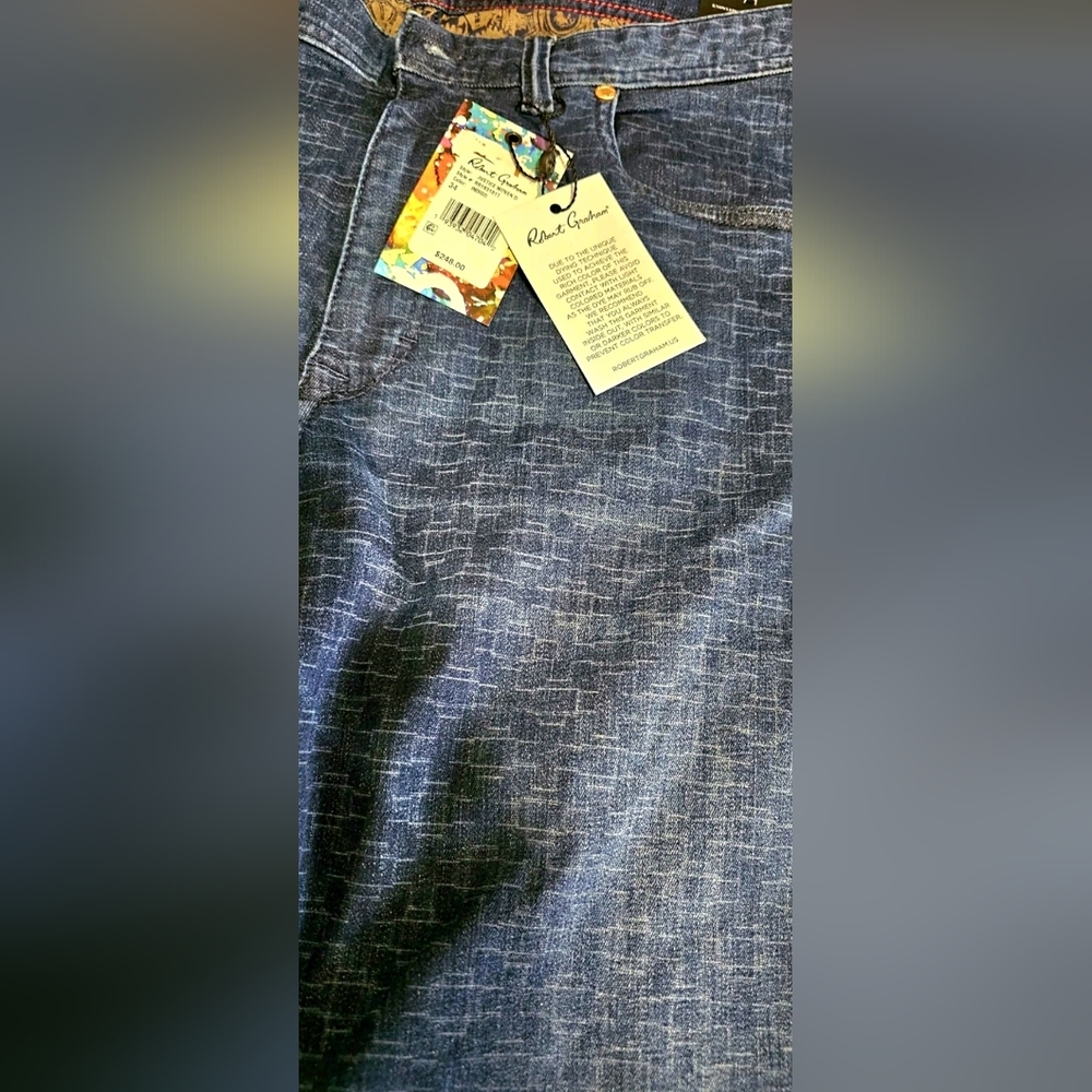 Robert Graham Indigo Denim Jeans NEW WITH TAGS . - Picture 9 of 12
